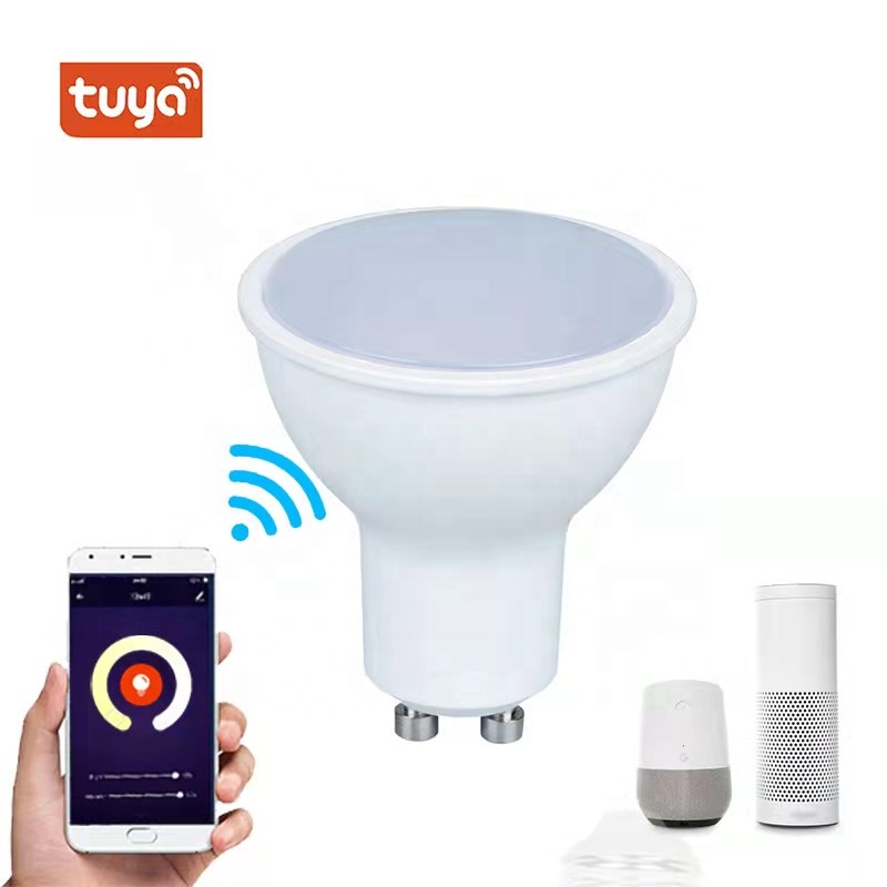 Tuya WiFi Smart Light LED Bulbs RGB+C+W Dimmable Lamps Smart Life Remote Control Work With Alexa Google Home
