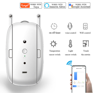Tuya Roman Rod Single/Double Opener Smart WIFI Curtain Robot Control Curtains Wireless Smart Control Automated Curtains Smart Home System
