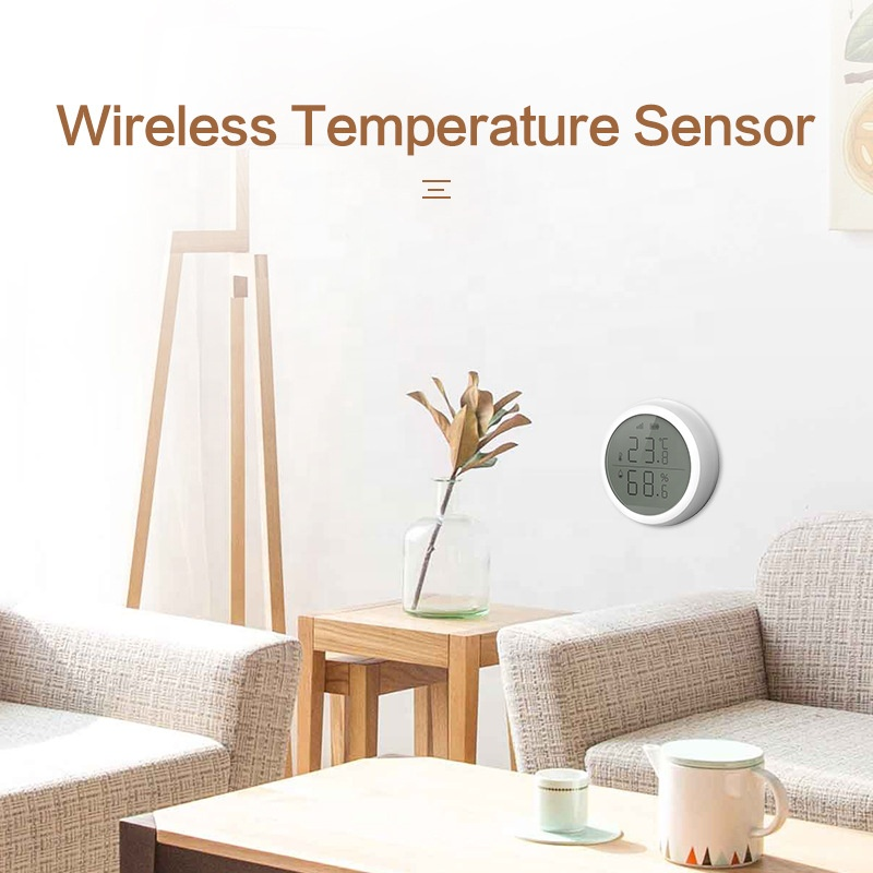 Tuya Zigbee 3.0 Smart Home Security Alarm Device Temperature Sensor WIFI Wireless Humidity Sensor With LED Screen Display