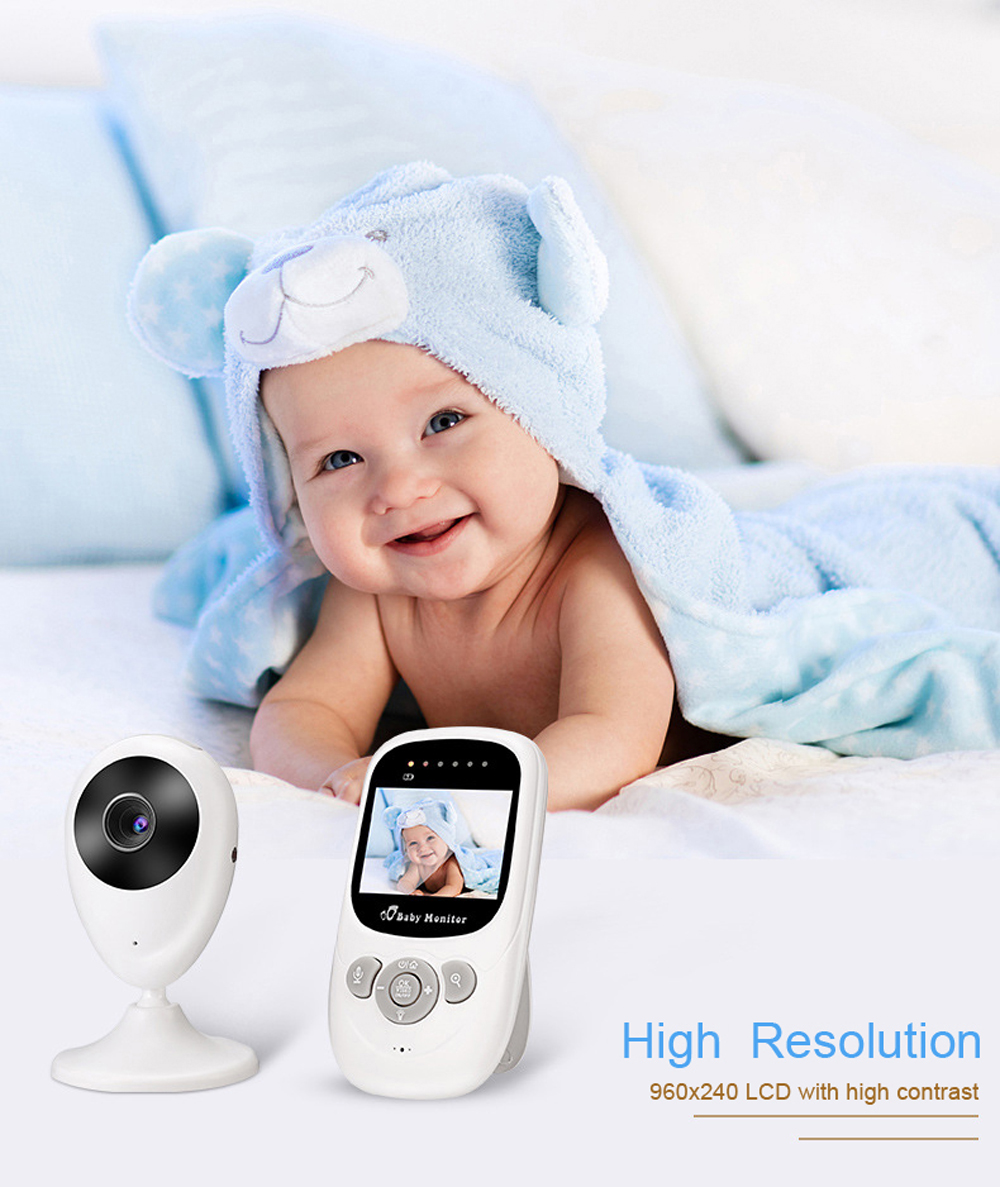 2.4 inch LCD Display Cry Sound Temperature Baby Video Camera Night