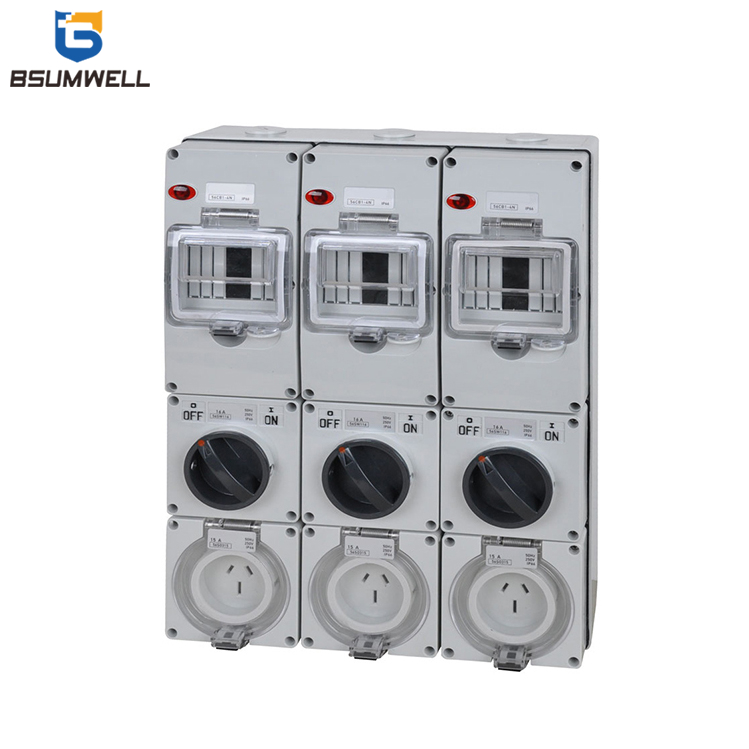 Ps-56cv-e12 Ip65 Combination Switch Socket