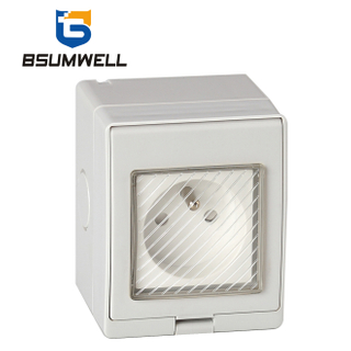 PS-FR French Type IP55 Waterproof 16A 1 Gang Socket 