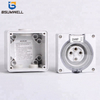 Australia Standard three phase 56SO410 4 round pin 250V/500V 10A Electric waterproof industrial socket with CE Approval