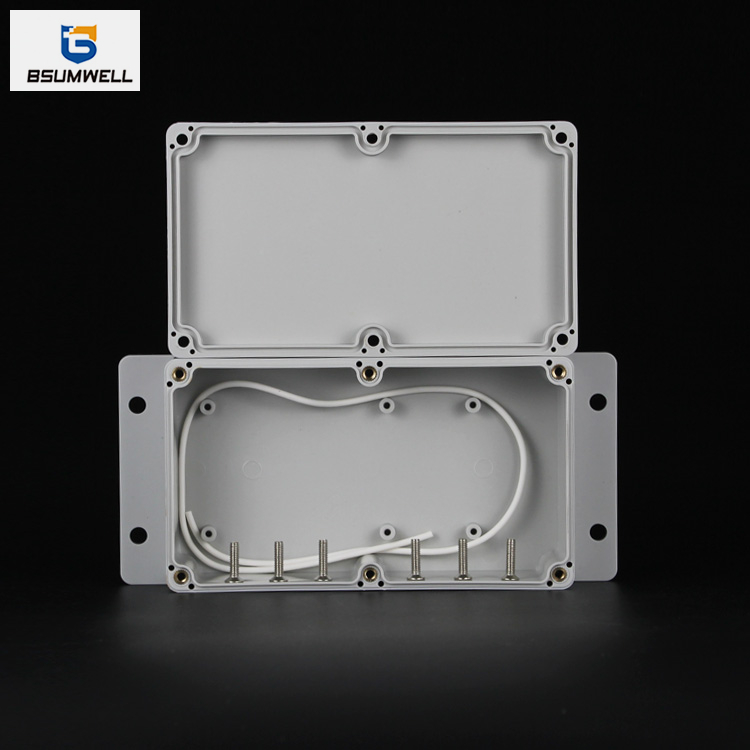 158*90*64mm IP67 Waterproof ABS PC Plastic Junction Box with Ear
