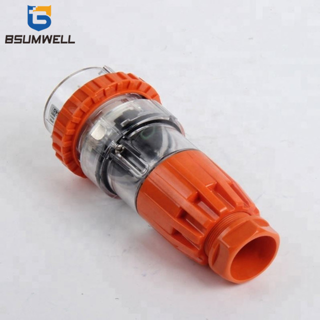 Australia Standard 56P550 three phase 250V/500V 50Amp 3pin to 5 round pin Waterproof straight industrial male plug with CE
