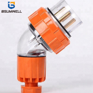 Australia Standard 56PA520 three phase 250V/500V 20A 3P+E+N 5 round pin Waterproof Angled industrial plug with CE Approval